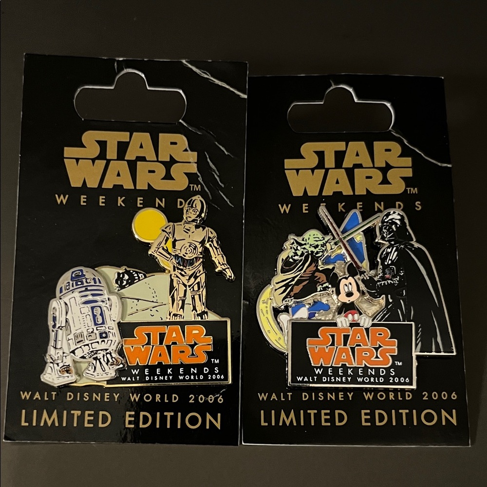 Walt Disney World Weekends 2006 Star Wars Limited Edition pins, 2-pin set (SW-9)